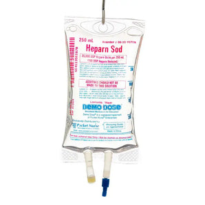 Demo Dose Simulated Heparin Sodium Premix - For Training Use Only