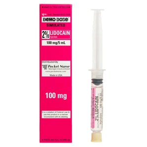 Demo Dose Simulated Lidocaine 2% Injection- For Training Use Only