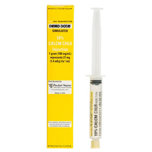 Demo Dose 10% Calcim Chlorid Injection- For Training Use Only