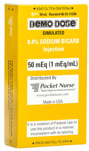 Demo Dose Sodim Bicarbonat Injection- For Training Use Only
