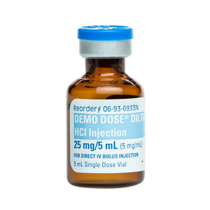 Demo Dose DilTIAZm Hydrochlorid (Cardizm) 25mg/5mL - For Training Use Only