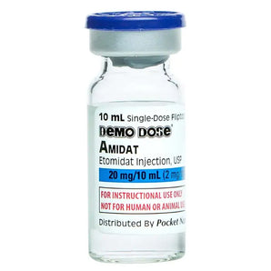 Demo Dose Amidat Etomidat 20mg/10 mL- For Training Use Only