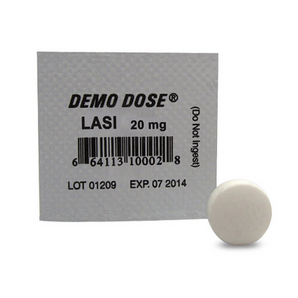 Demo Dose Oral Medications - Lasi - 20 mg- For Training Use Only