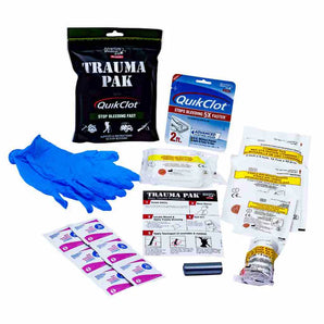 Trauma Pak First Aid Kit with QuikClot Sponge