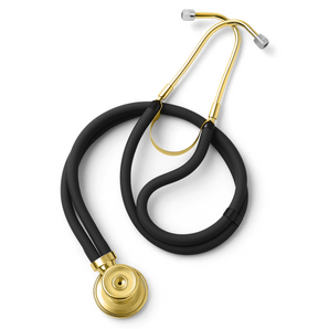 Dual-Head Sprague-Type Stethoscope – Black Tubing