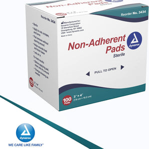 Sterile Non-Adherent Pads 3" x 4" - 100 Count