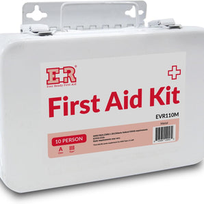 10-Person First Aid Kit – Metal Case