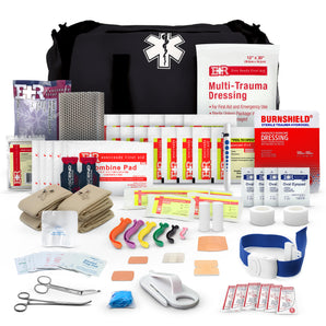Fully Stocked First Responder Emergency Kit Bag