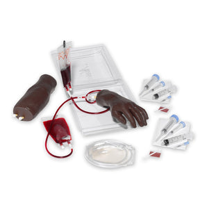 Simulaids IV Hand & Arm Portable Set – Dark Skin Tone