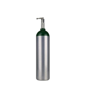 Aluminum Oxygen Cylinder Size D (M-15) - With Toggle Valve