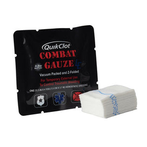 QuikClot Hemostatic Z-Fold Combat Gauze 3" x 12'