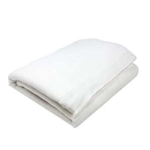 White Cotton Thermal Blanket