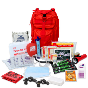 Rucksack Disaster Relief Kit - Includes LifeStraw, Rations & More