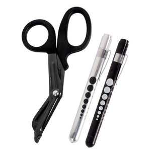 Titanium EMT Trauma Shears with LED Pen Light