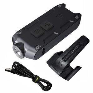 Lumen USB Rechargeable Keychain Flashlight