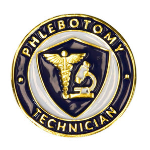 Pocket Nurse Phlebotomy Technician Pin -For Training Use Only