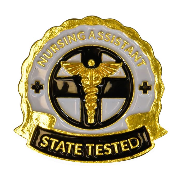 Pocket Nurse State Tested Nursing Assistant Pin -For Training Use Only ...
