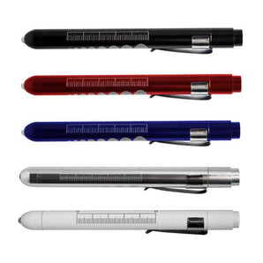 Pocket Nurse Reusable Penlight, Aluminum Housing, Multiple Color Options -For Training Use Only