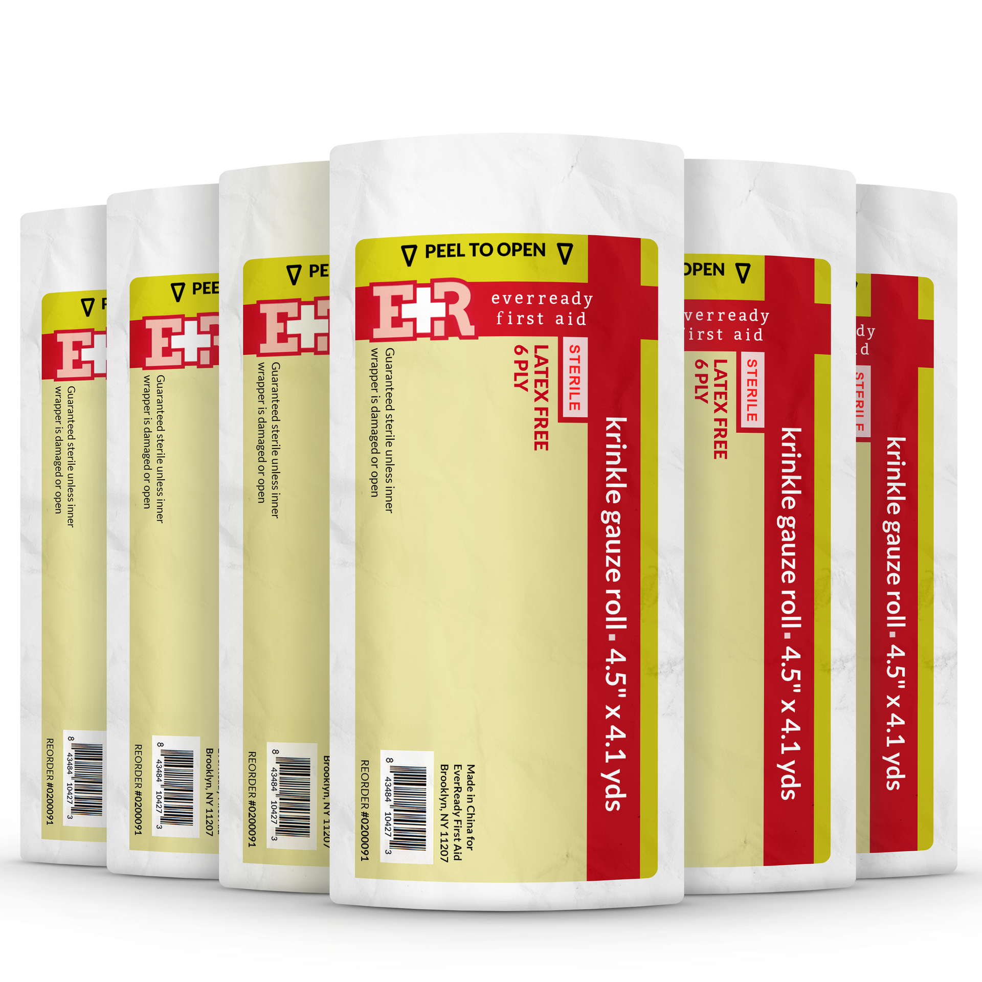 Sterile Krinkle Kerlix Bandage Rolls Latex Free 6 Ply