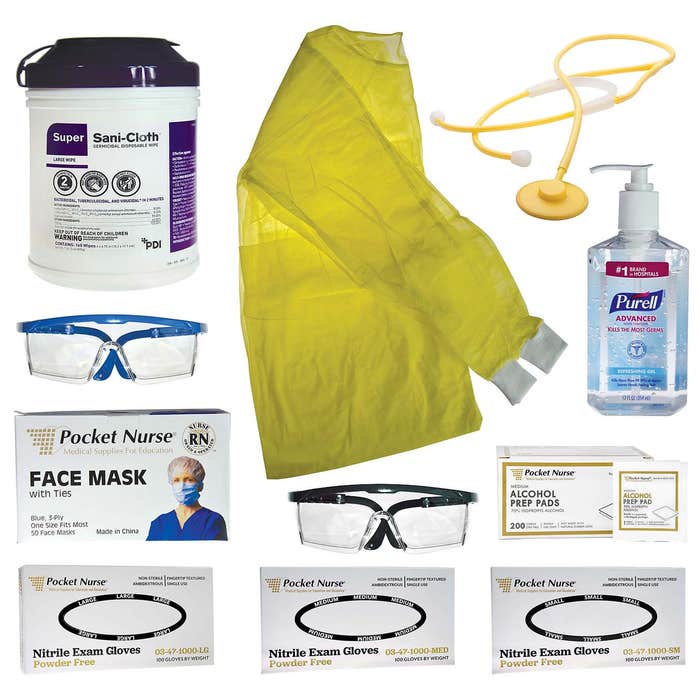Pocket Nurse Isolation Cart Refill Bundle -For Training Use Only ...