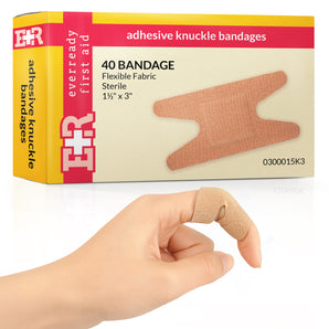 Flexible Fabric Knuckle Adhesive Bandages - 40 Count