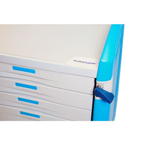 Pocket Nurse DURA Quipp Emergency Crash Cart, Five Drawer -For Training Use Only