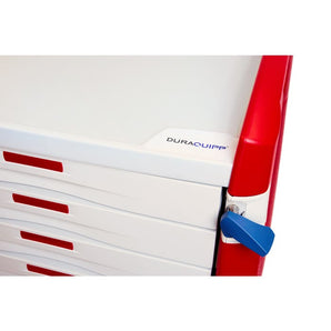 Pocket Nurse DURA Quipp Emergency Crash Cart, Six Drawer -For Training Use Only