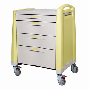 Pocket Nurse DURAQuipp Compact Isolation Cart, Four Drawer -For Training Use Only