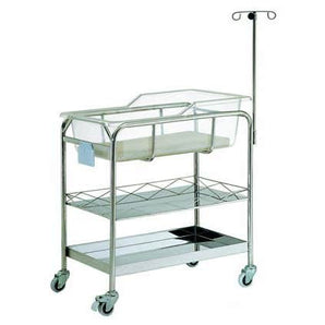 Pocket Nurse Stainless Steel Baby Bassinet with Shelves -For Training Use Only