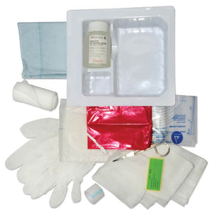 Pocket Nurse Dressing Change Tray Saline and Stretch Gauze -For Training Use Only