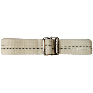 Demo Dose Gait Transfer Belt Metal Buckle White -For Training Use Only