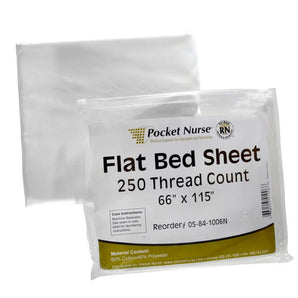 Pocket Nurse Flat Bed Sheet -For Training Use Only