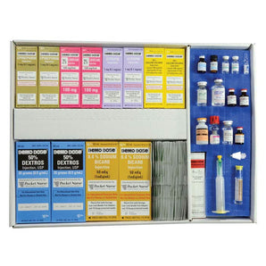 Pocket Nurse Crash Cart Refill Kit - Simulated Medication -For Training Use Only