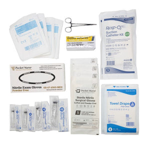 Pocket Nurse Crash Cart Refill Kit - Additonal Supplies -For Training Use Only