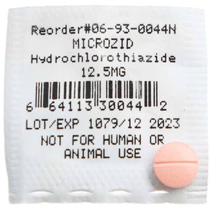 Demo Dose HydroCHLOROthiazid (Microzid) 12.5 mg Tablets -For Training Use Only
