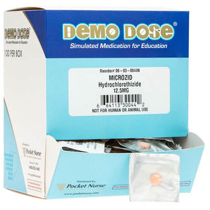 Demo Dose HydroCHLOROthiazid (Microzid) 12.5 mg Tablets -For Training Use Only