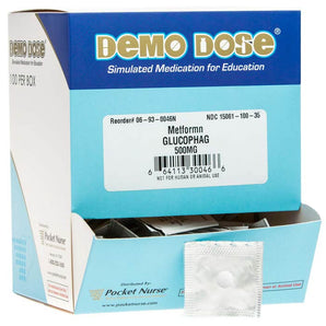 Demo Dose MetFORMN (Glucophag) 500 mg -For Training Use Only