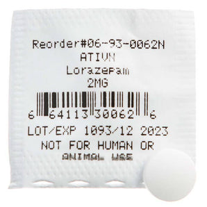 Demo Dose LORazepm (Ativn) 2mg tablet UD -For Training Use Only