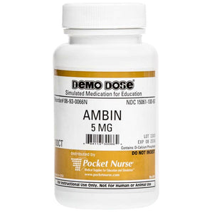 Demo Dose Zolpidm Tartrat (Ambin) 5 mg -For Training Use Only