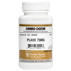 Demo Dose Plavx 75 mg -For Training Use Only