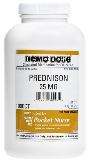 Demo Dose Prednison 25 mg -For Training Use Only