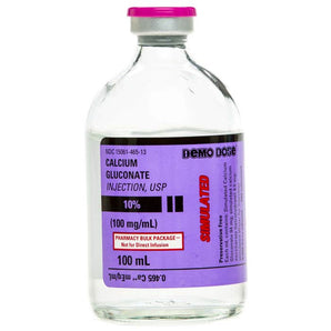 Demo Dose Calcim Gluconat 100mg/mL 100 mL -For Training Use Only
