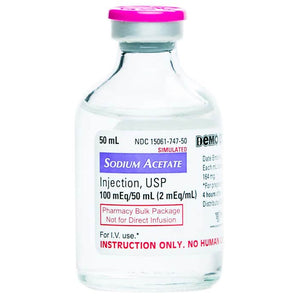 Demo Dose Sodim Acetat 2mEq/mL 50mL -For Training Use Only