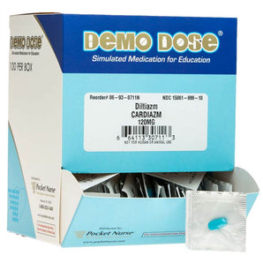 Demo Dose DilTIAZm (Cardizm) 120 mg -For Training Use Only