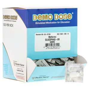 Demo Dose MetFORMN Glucophag-XR 500mg -For Training Use Only