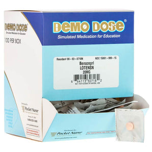 Demo Dose Benazeprl (Lotensn) 20mg -For Training Use Only