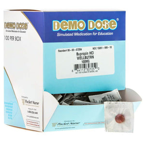 Demo Dose Bupropin HCI (Wellbutrn) 100mg -For Training Use Only