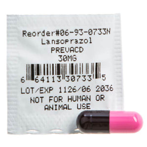 Demo Dose Lansoprazol (Prevacd) 30mg -For Training Use Only
