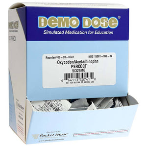 Demo Dose Acetaminophn 325mg, OxyCODON, 5mg (Percoct) -For Training Use Only