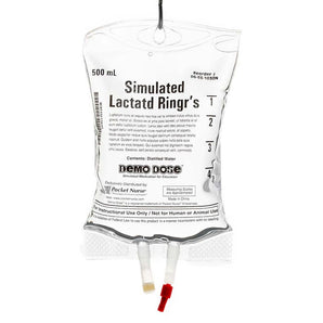 Demo Dose Lactatd Ringrs IV Fluid -For Training Use Only